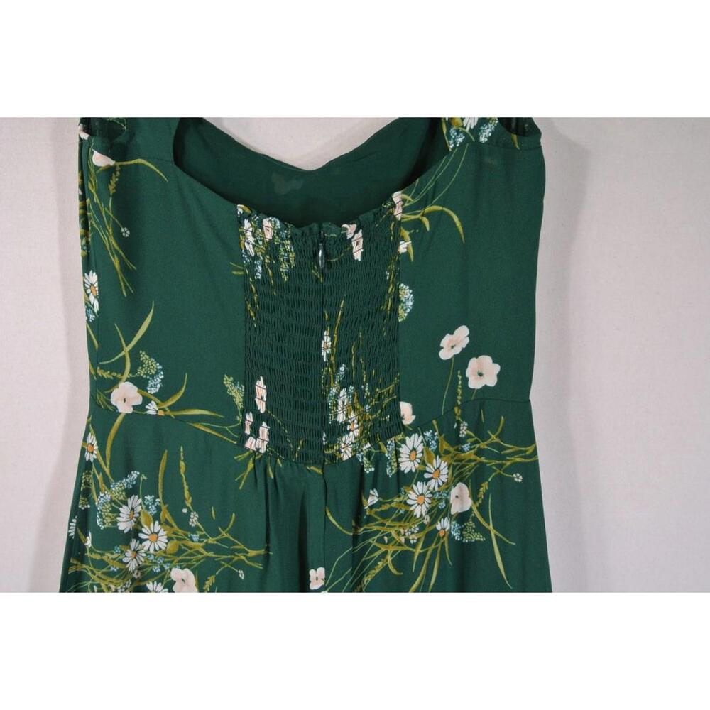 NEW Reformation Rosi Dress Buena Green multi Size 8 #2908 - Picture 7 of 10